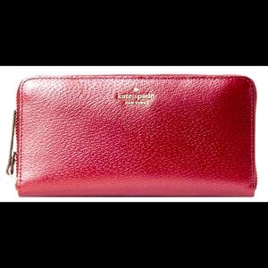 Kate Spade Grove Street Neda Wallet in Cherrywood